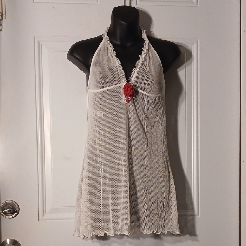 St. Even Net swimwear cover Up